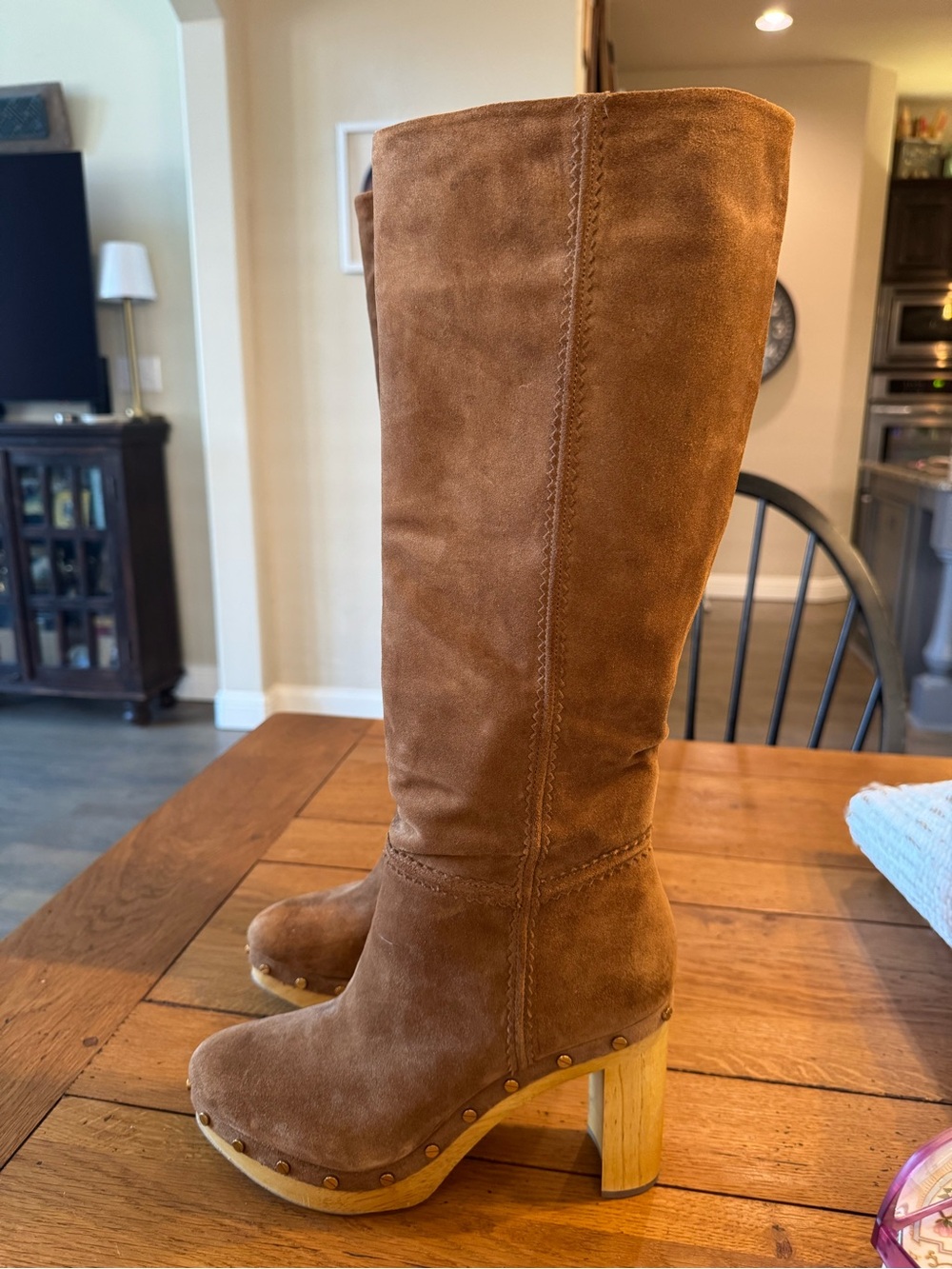 Veronica Beard Glendale clog knee boots - size 10 - Picture 6 of 10